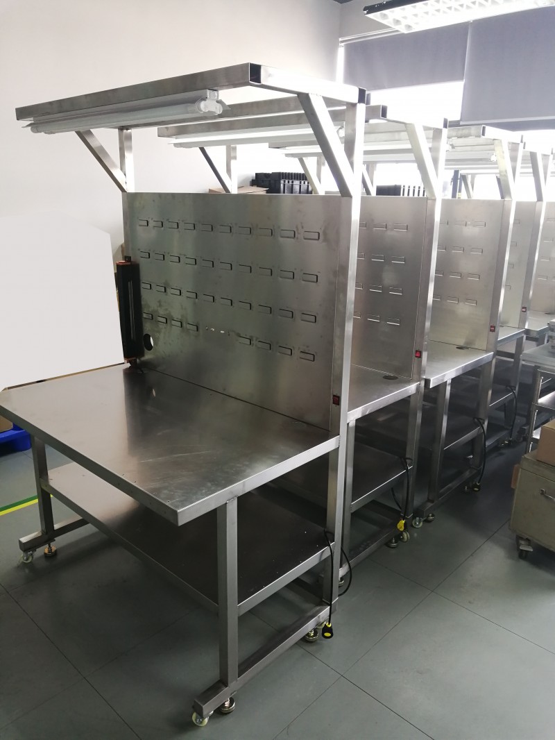 深圳宝安福永不锈钢非标加工，不锈钢工作台，防静电工作台，台车